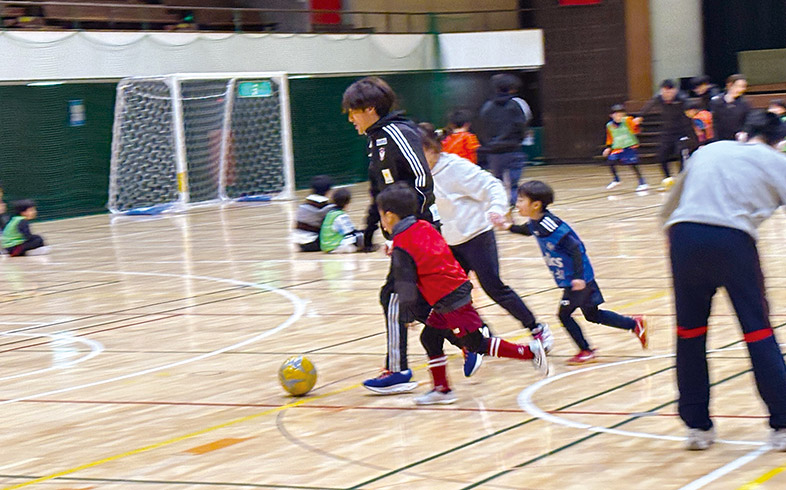 サッカー中の様子